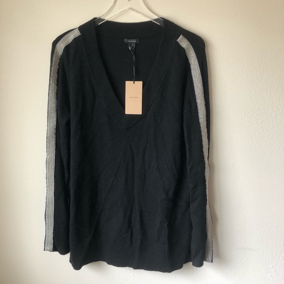 Halogen Sweaters - Halogen | Black long sleeve with beaded sleeve